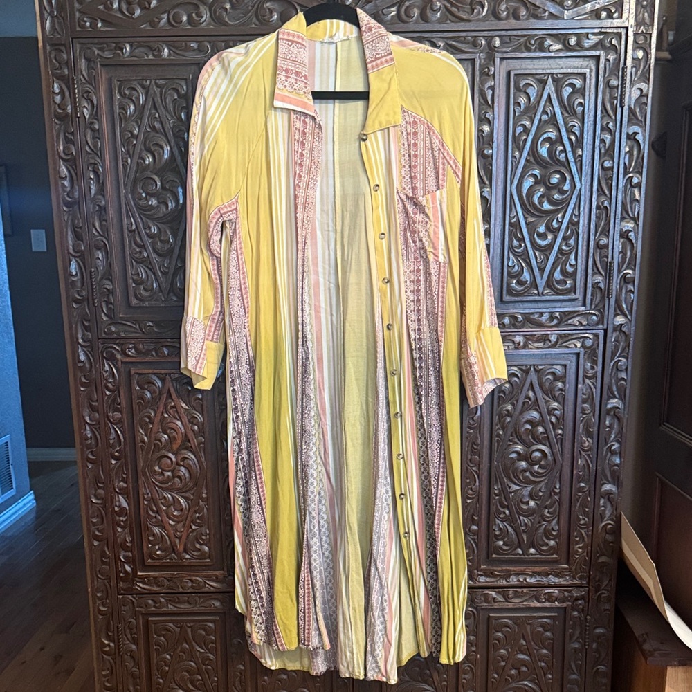 Mystree Ombre Striped Top/Dress/Duster